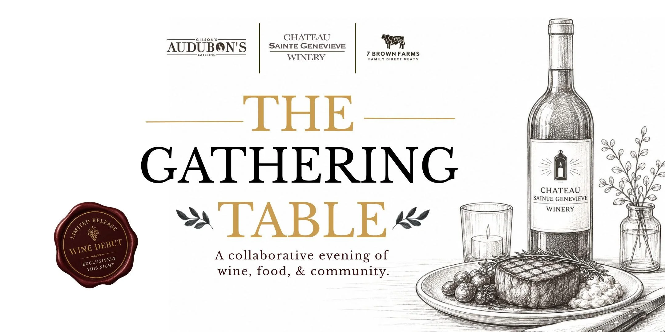 THE GATHERING TABLE WINE PAIRING DINNER