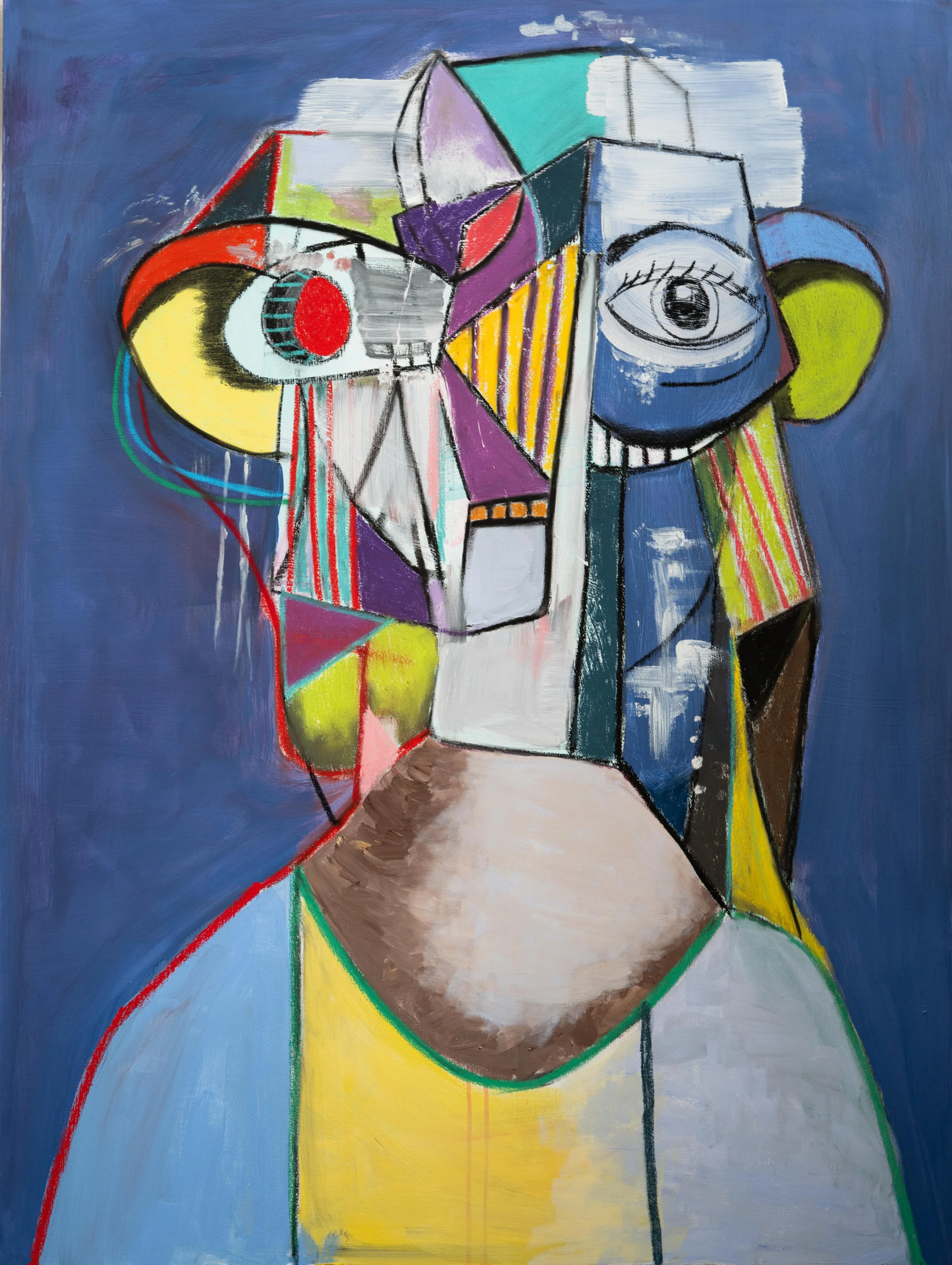 Painting of Strange but not a stranger by Roy Fabry