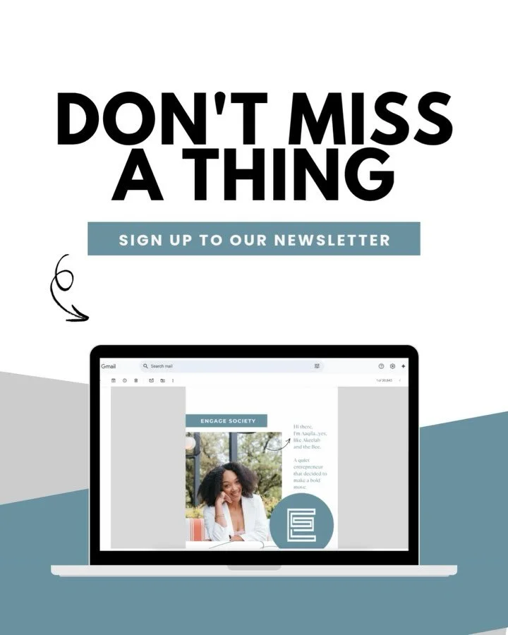 SUBSCRIBE TODAY! Head to our stories or link in bio! Start your marketing glow-up with our newsletter! 🎉