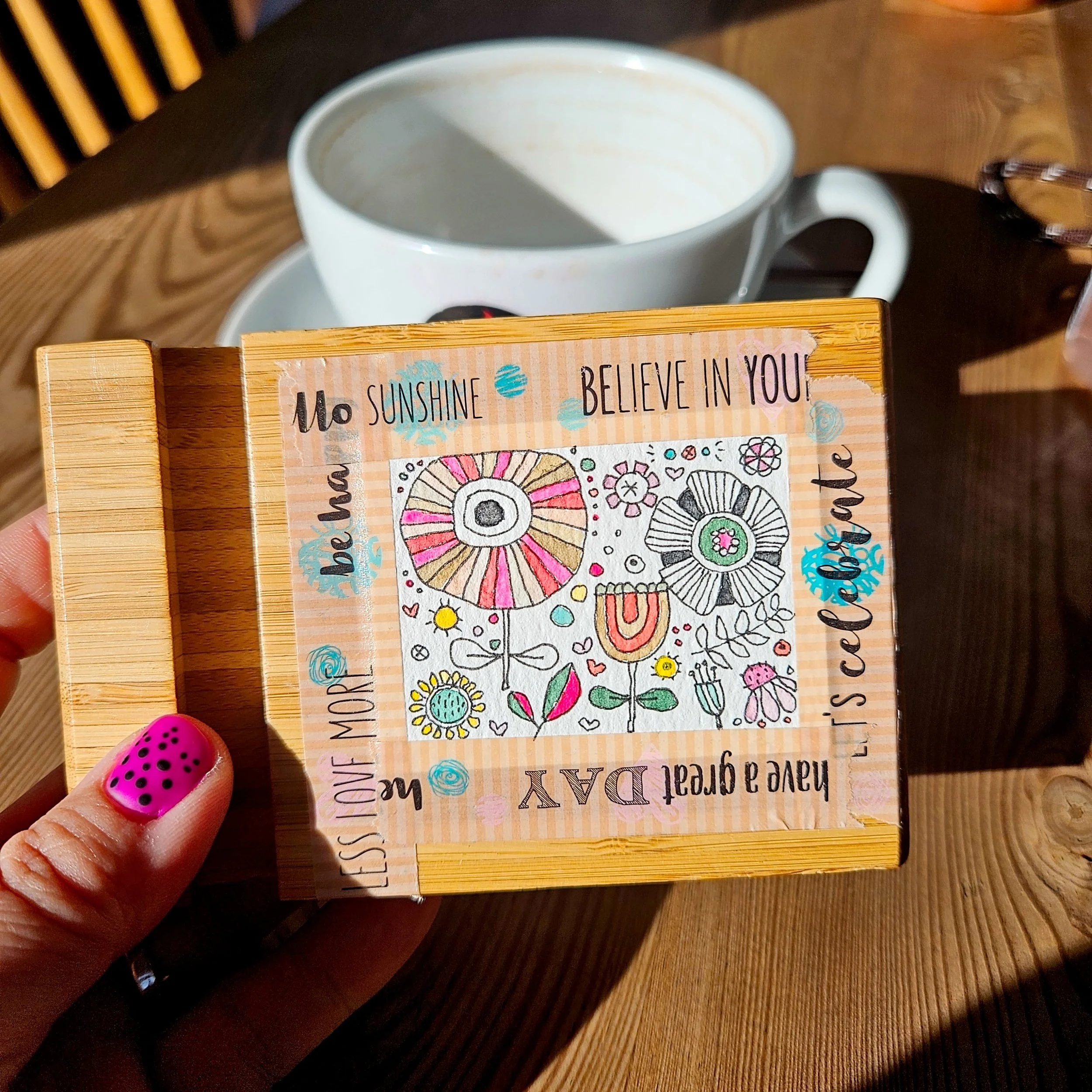 "Doodling" in process,  5 x 6,5cm
(original from Pinterest) 
aquarell on paper
#100tinyreasures