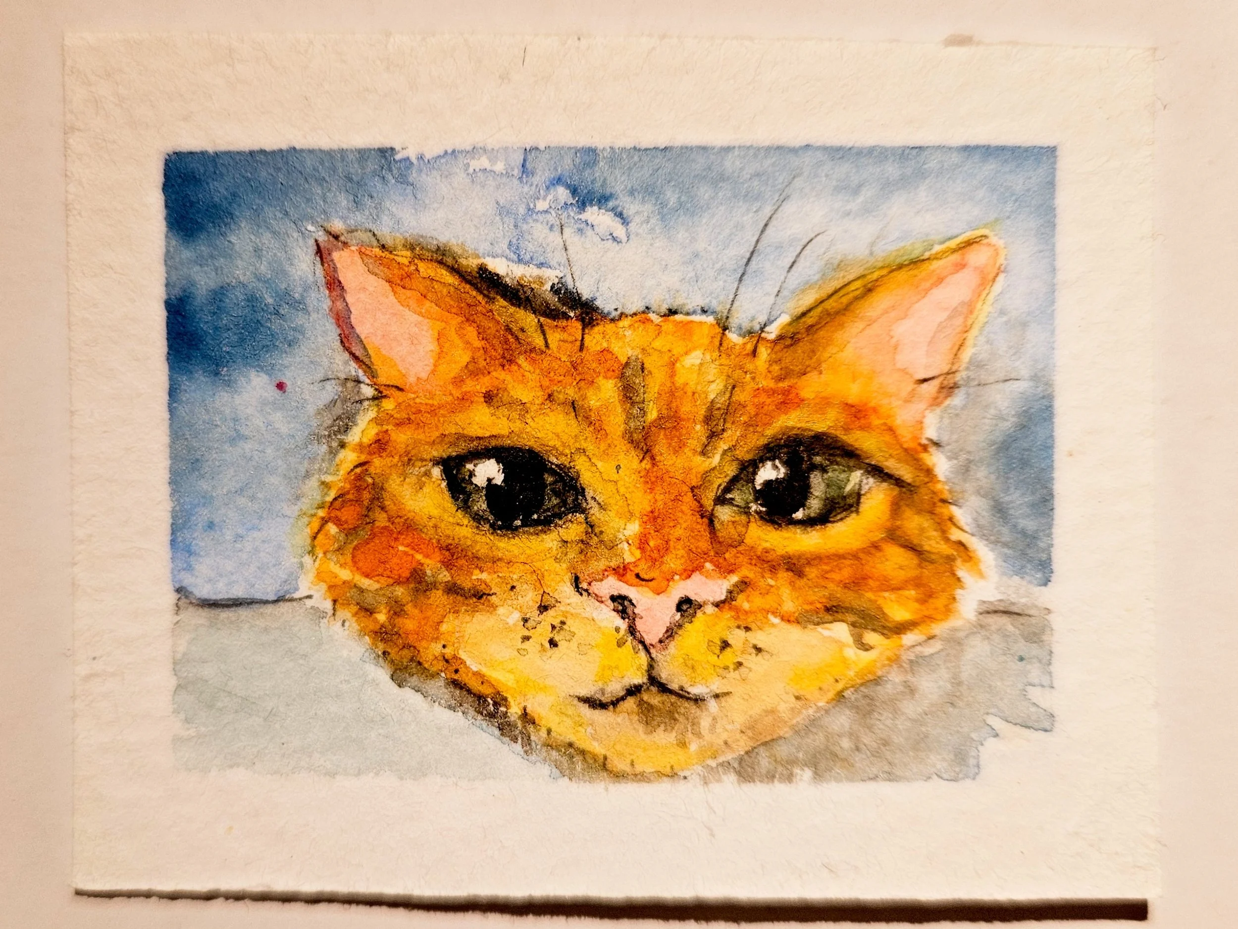"Willi"  5 x 6,5cm
(original from Pinterest) 
aquarell on paper
#100tinyreasures