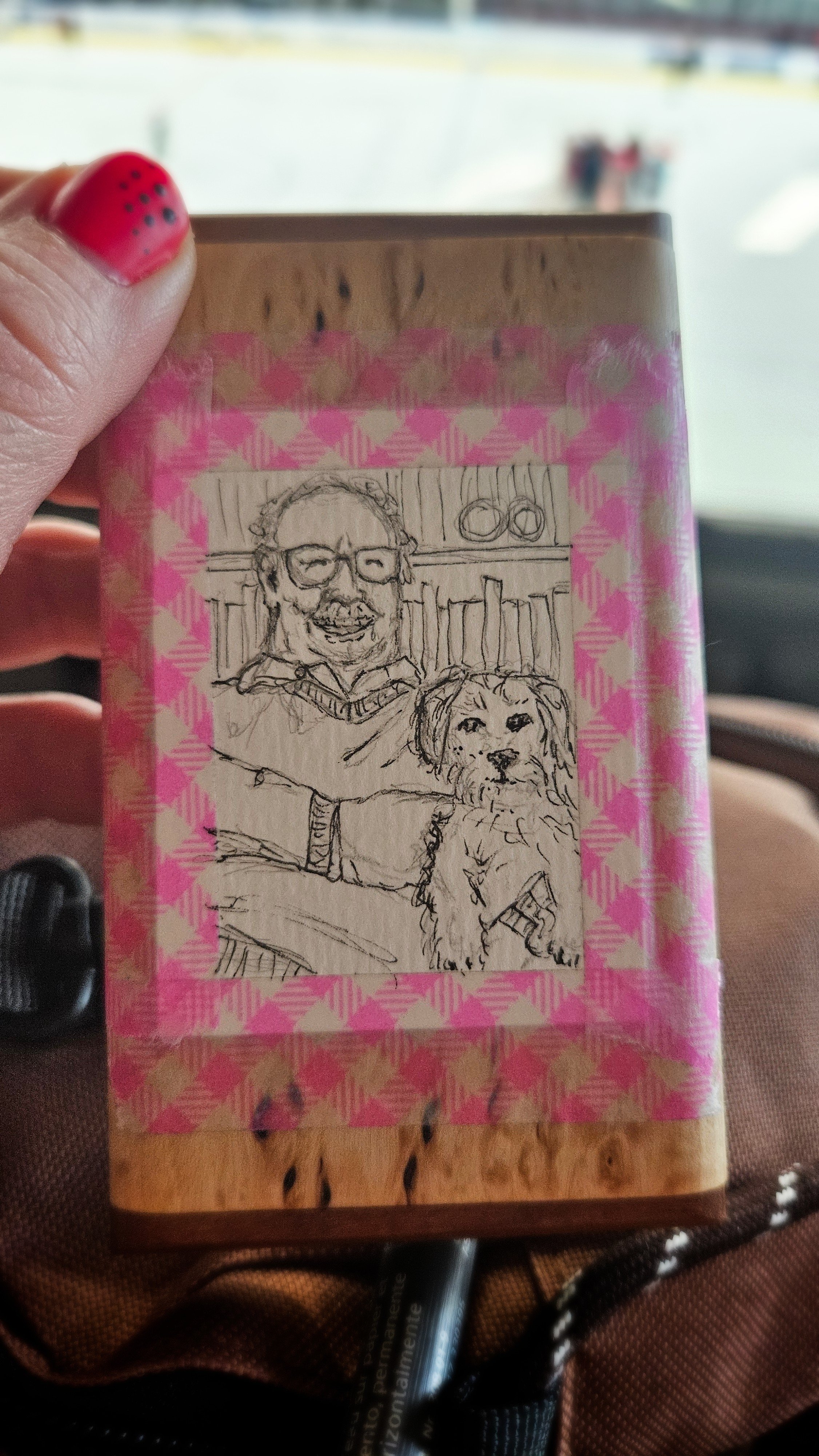 "Sirs" in process 5 x 6,5cm
(original from a photo) 
aquarell on paper
#100tinyreasures