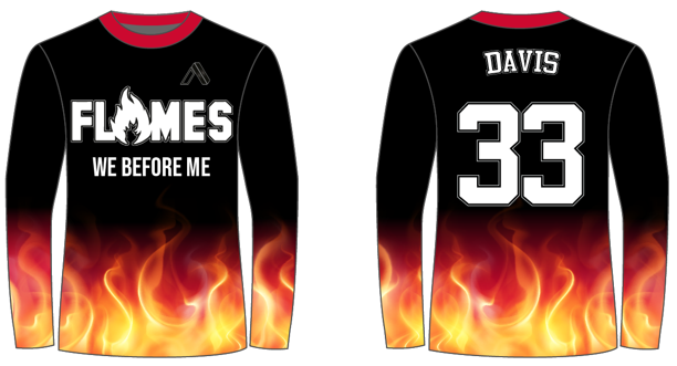 Black Flame Shooting Shirt