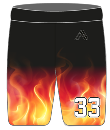 Black Flame Shorts