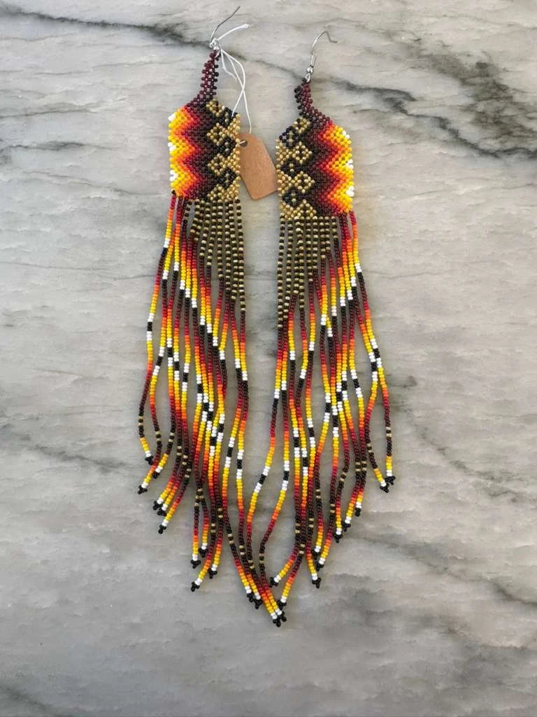 Yawanawá beaded earrings