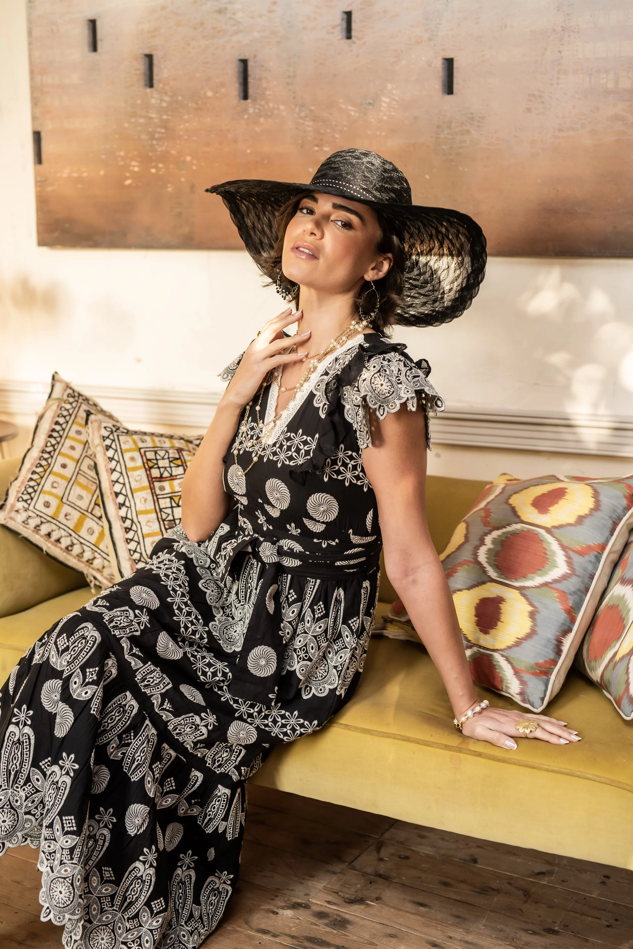 Relaxed luxury polo hat crafted in England Sussex studio