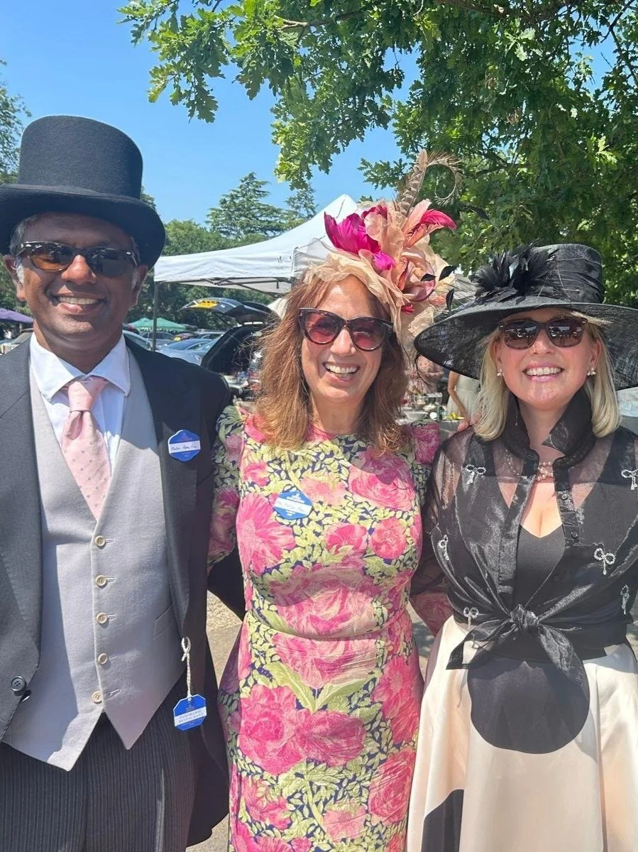 Handmade silk flower race day hat award winning milliner