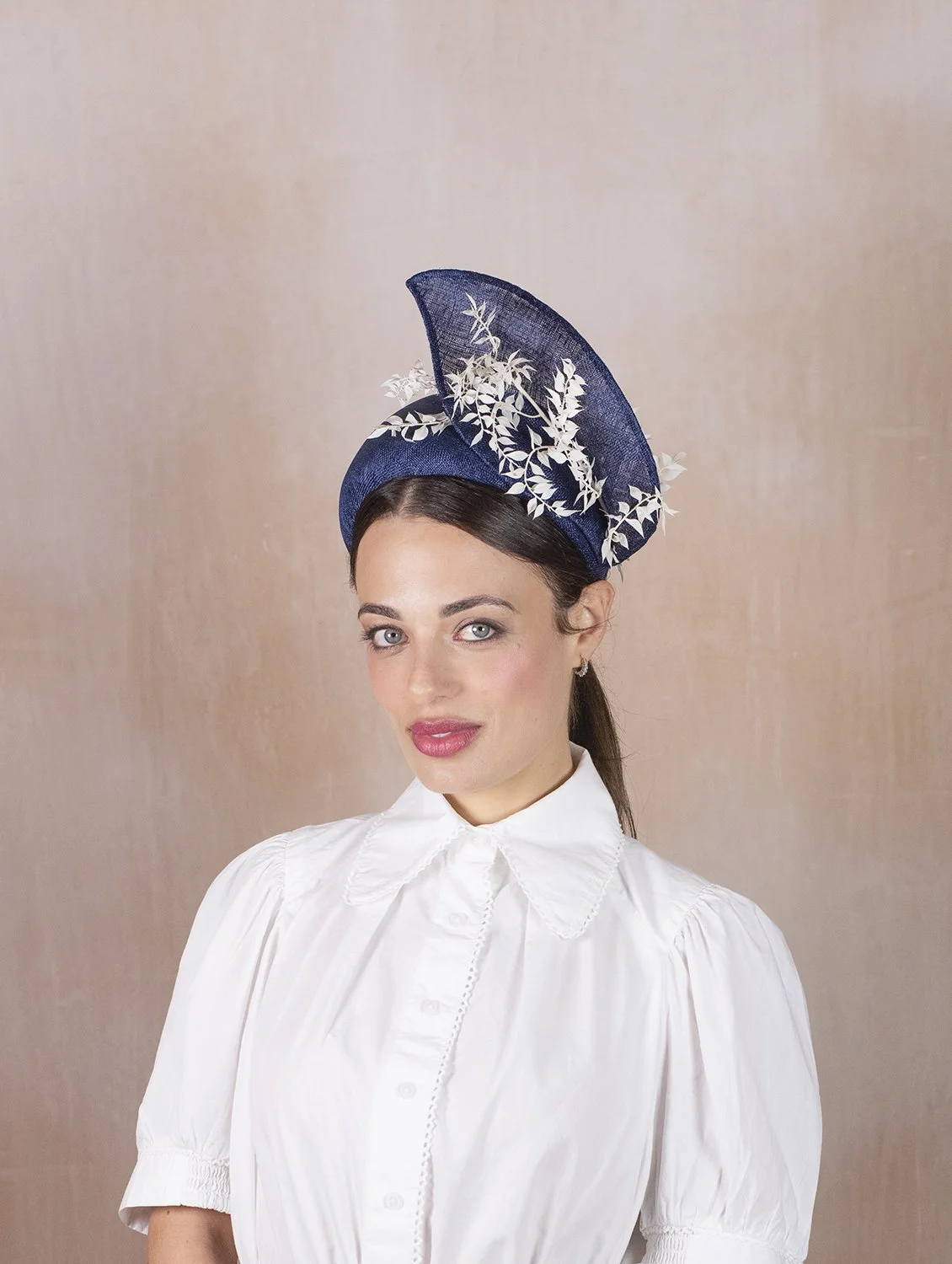 Elegant Wimbledon straw hat handcrafted British millinery