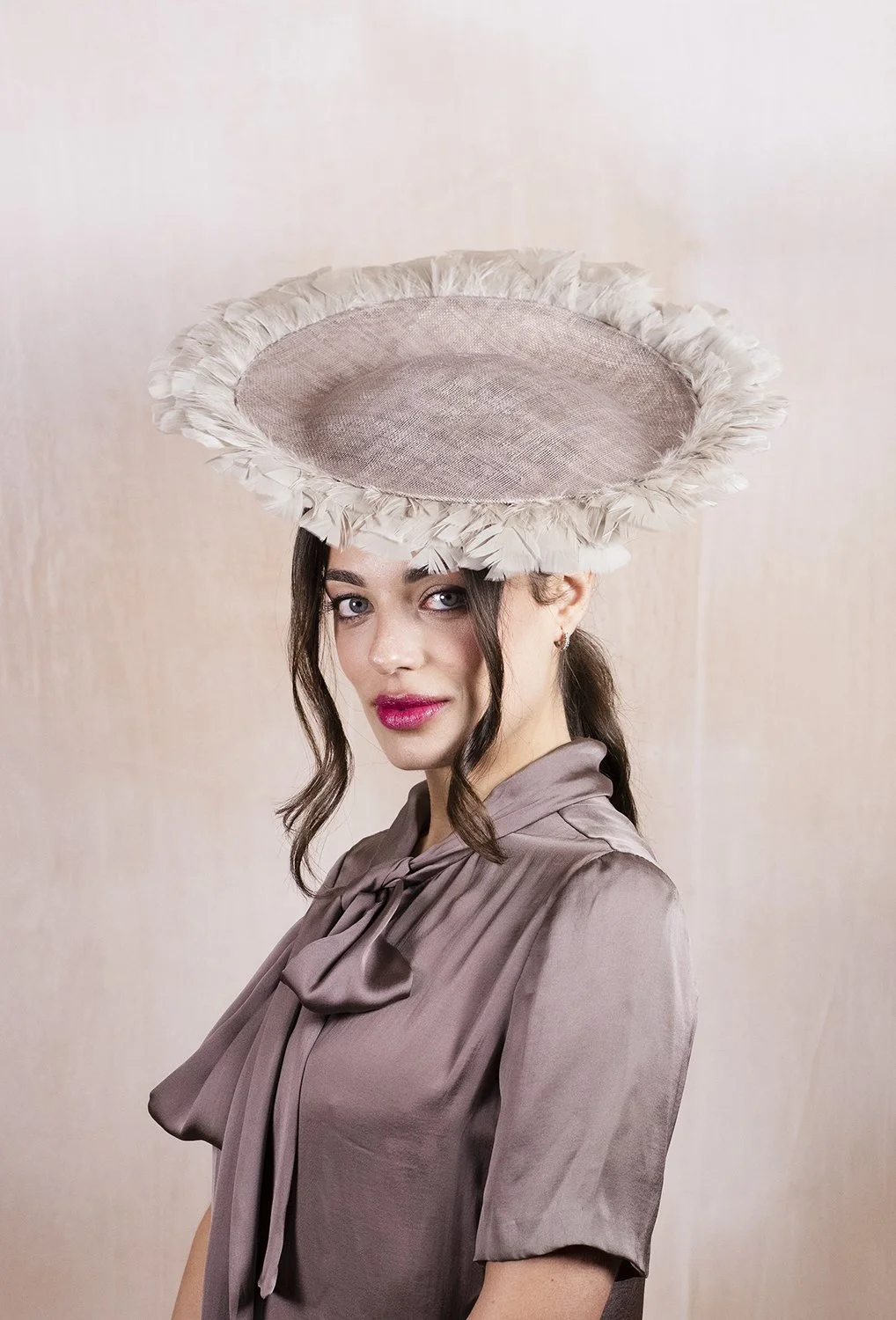 Luxury polo hat British summer millinery handcrafted UK
