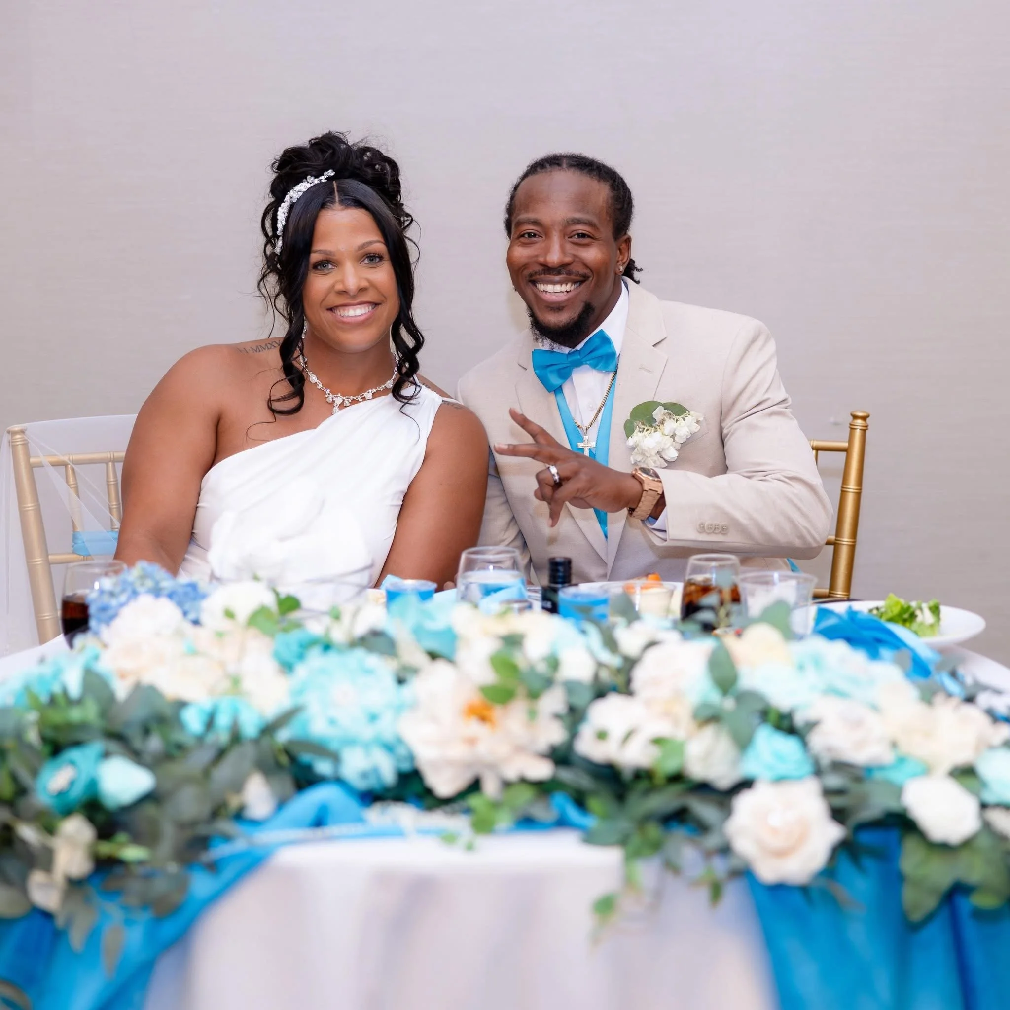 Tiffany + Rue: Cake Table at the Delta Hotel