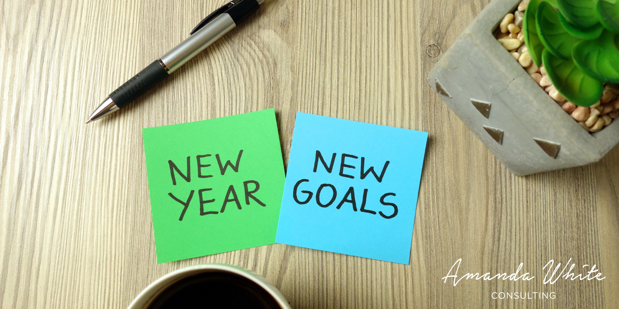 New Year New Goals post-its