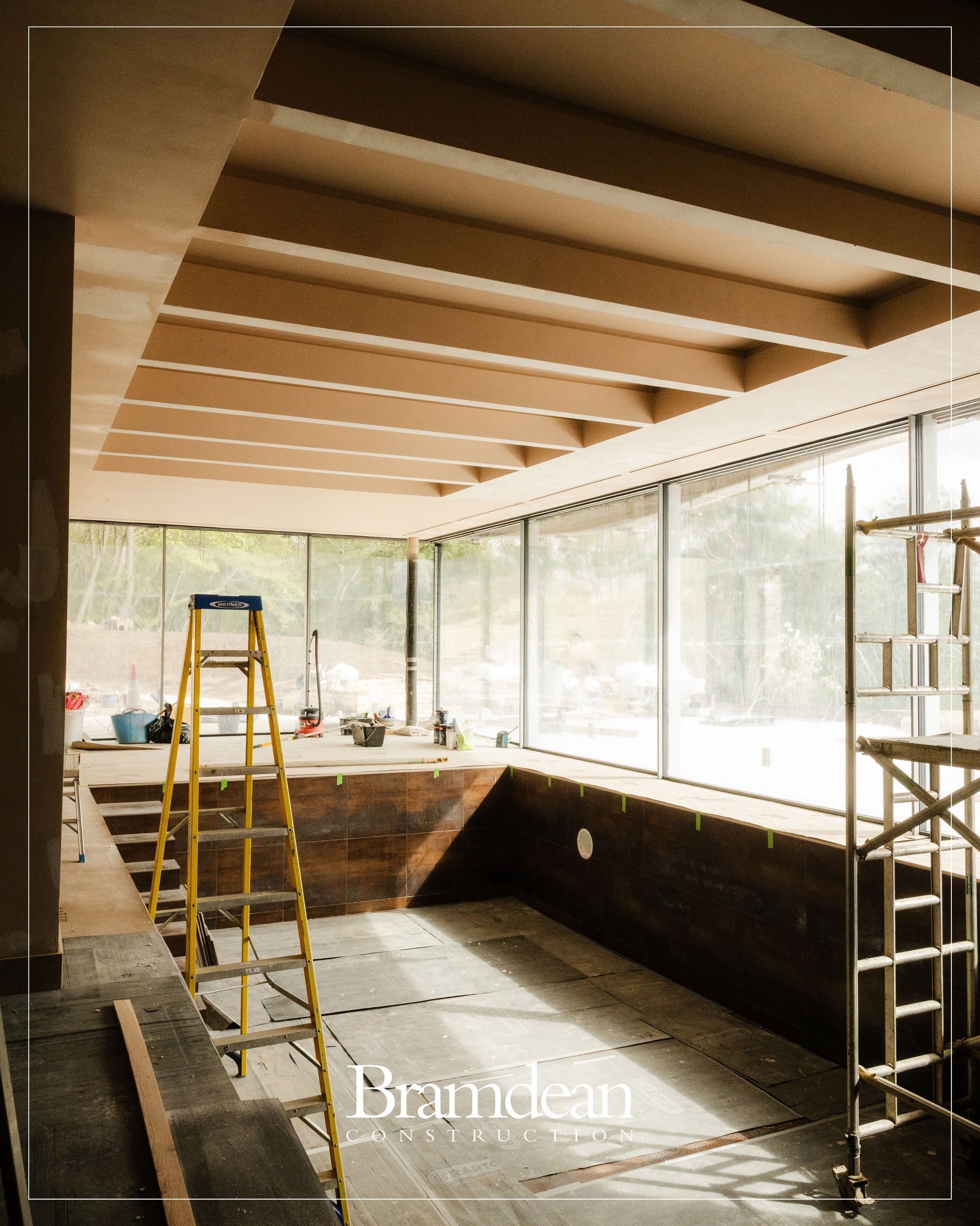 An indoor pool in progress.

A glimpse behind the scenes at one of our current projects, where a new indoor swimming pool is beginning to take shape.

From the expansive glazing to the pool itself, the vision for the finished space is becoming cleare