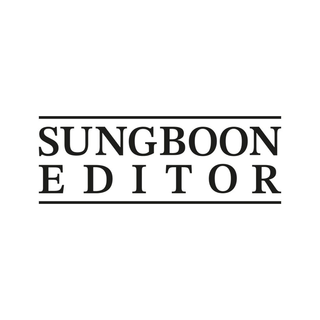 SungBoon Editor logo in black text with underlining on a white background