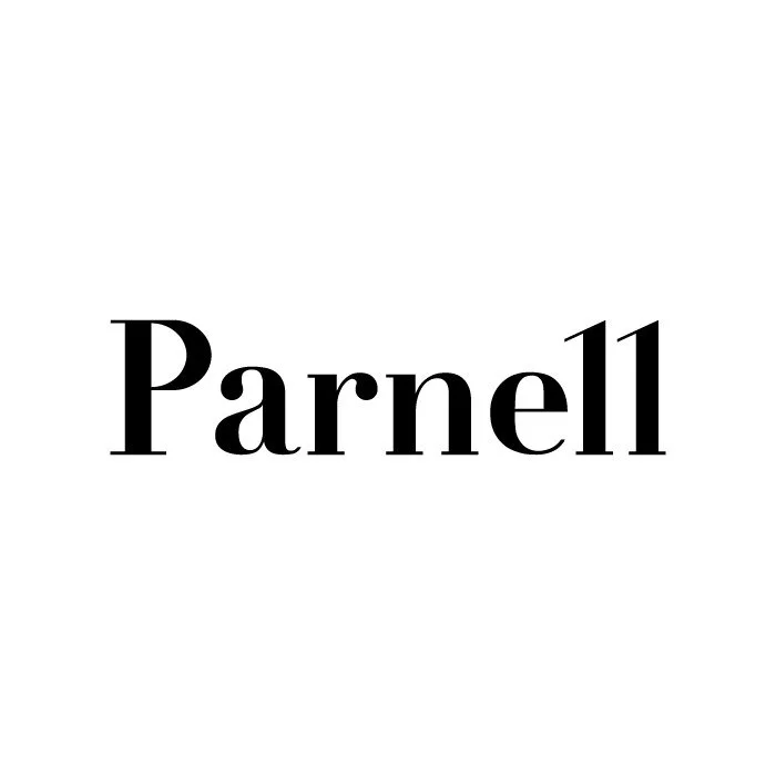 The logo of Parnell in black text on a white background.