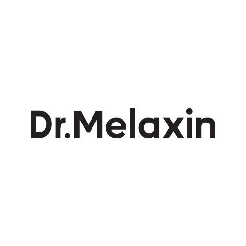 The image displays the text 'Dr. Melaxin' in bold black font on a white background.
