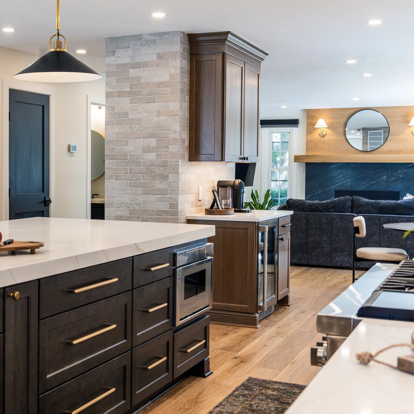 Excited to begin sharing images from this impactful main-level transformation...

This project was completed in the spring, but with both the clients and us sending kids off to college, life got busy. 

Now, experiencing the project as a truly &lsquo