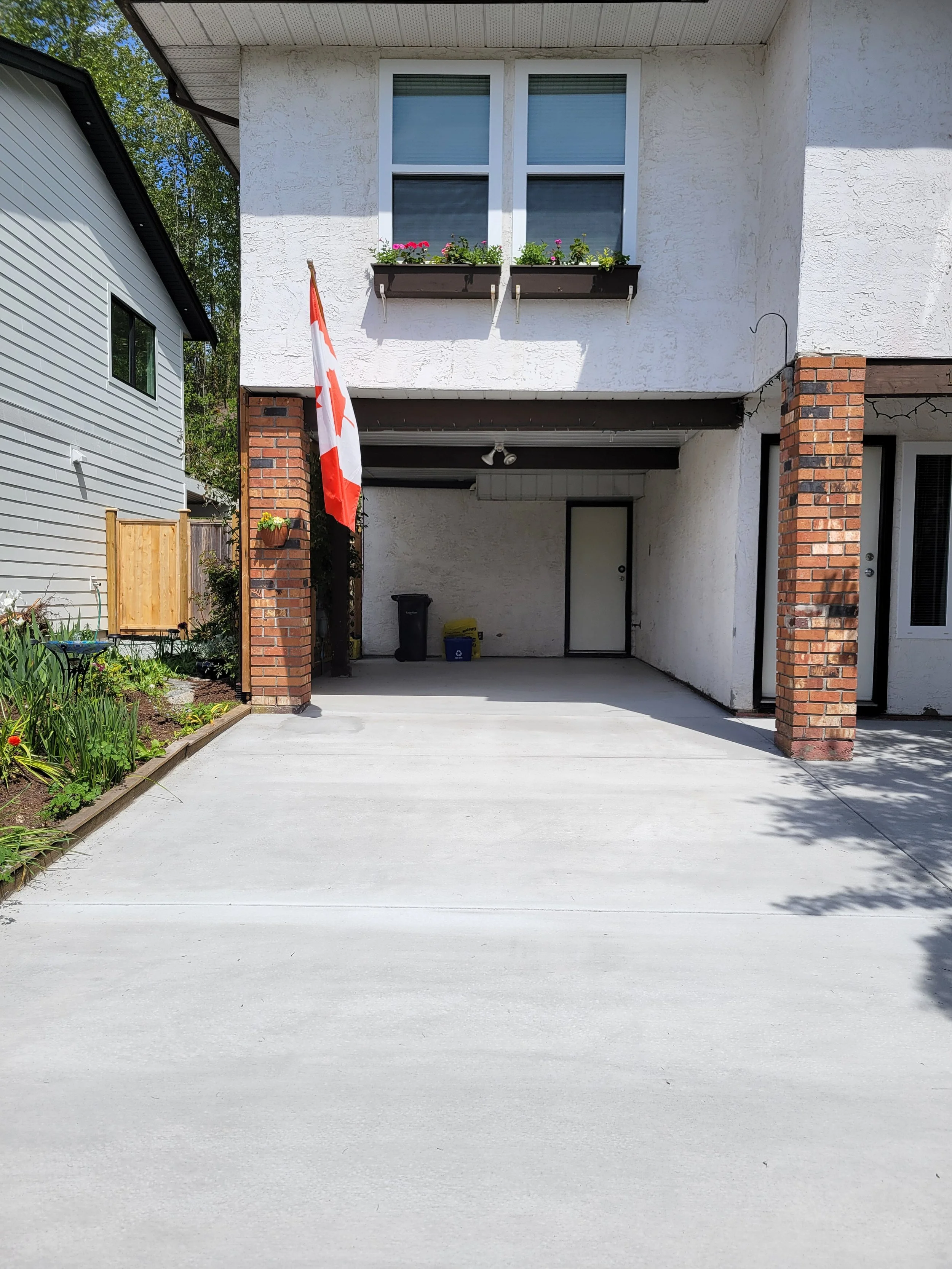 Remove and replace broken driveway