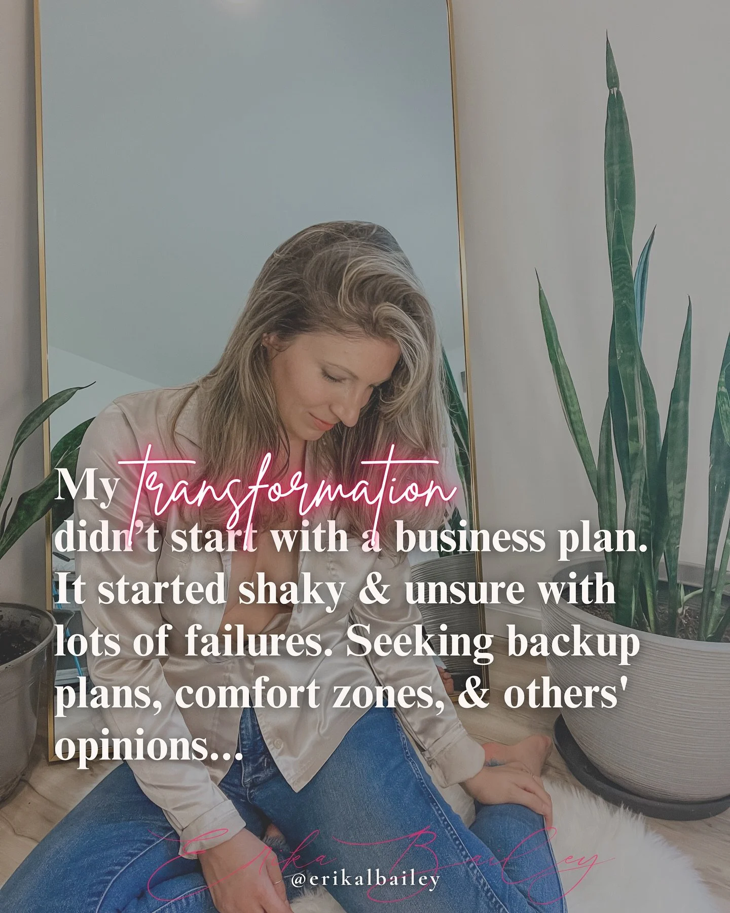 Shew 😮&zwj;💨 transformations are messy and beautiful 🤩 

Mine is no different I almost settled for the status quo and looking back I can say I would&rsquo;ve regretted staying. 

I craved safety, control, and predictability. (I literally laugh at 