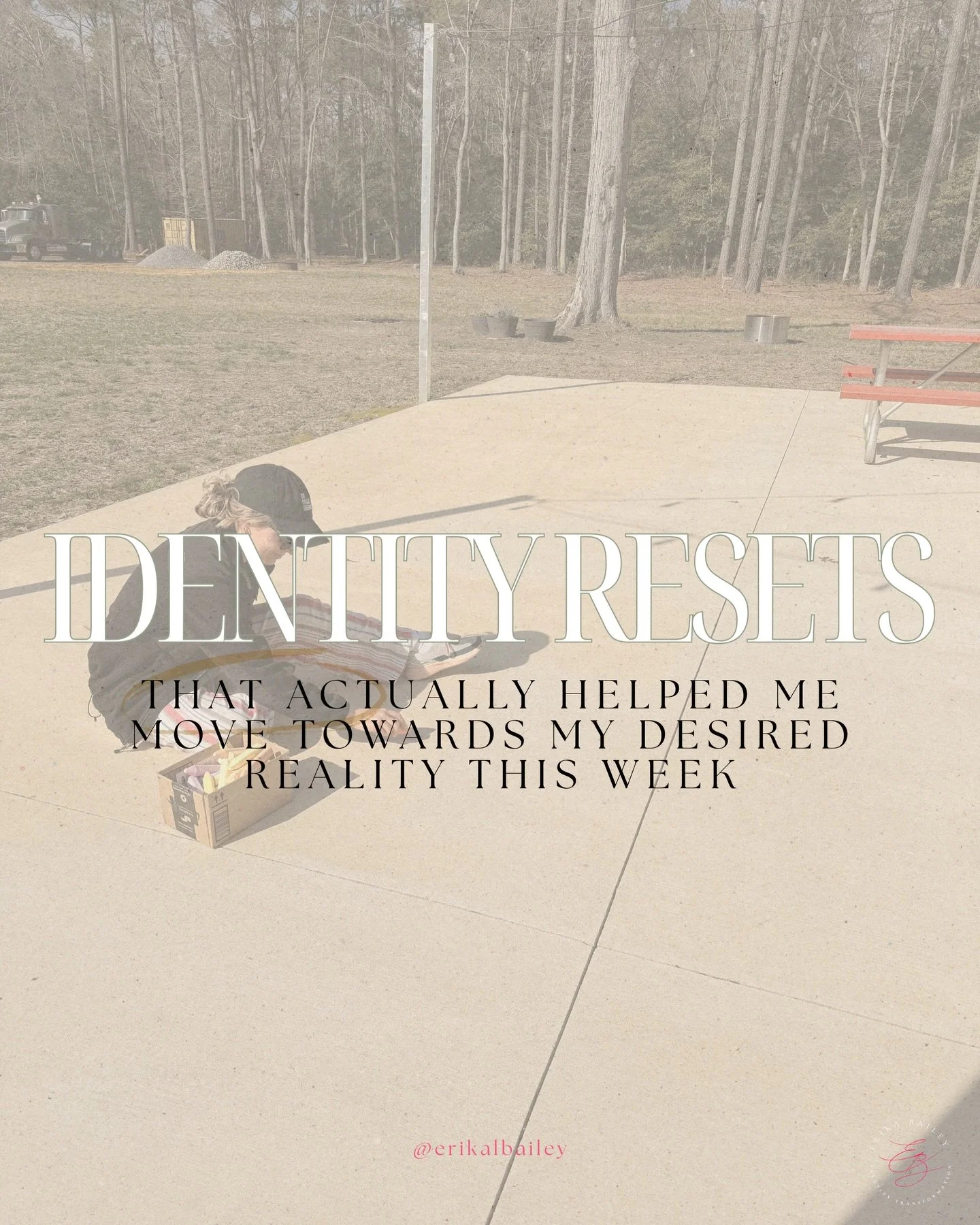 Every week, I reflect on which identity resets actually helped me move towards my desired reality. 

👑I have attempted to be on a consistent fitness journey since I had my son 20 months ago. However, any new mom knows that sometimes that doesn&rsquo