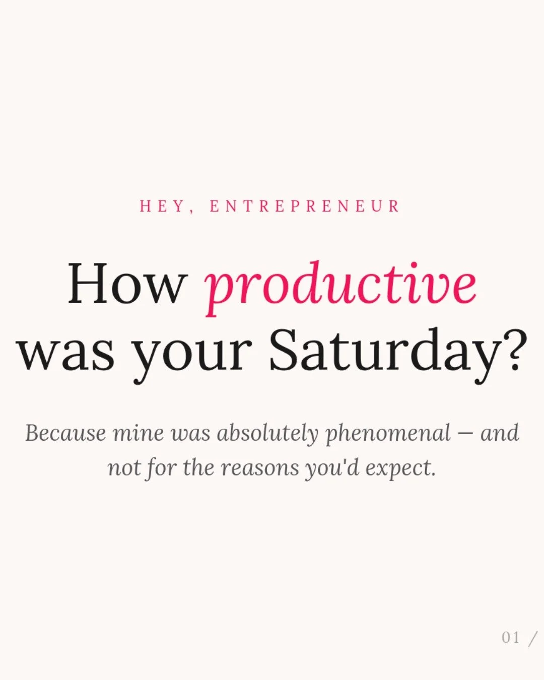 Stop measuring productivity in hustle.

My Saturday? Taking my son into nature. Watching his face light up blowing dandelions for the first time. That's the kind of memory money can't buy.

That's actually winning.

See, when you build a business ali