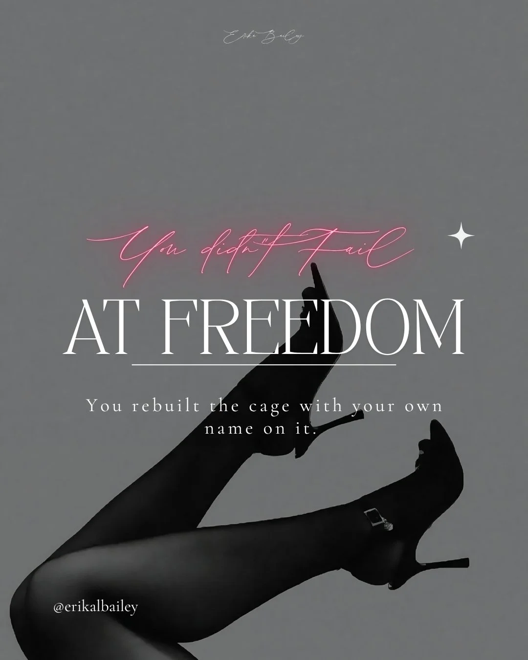 You did not fail at freedom. You rebuilt the cage with your own name on it.

Decorated it too. Called it discipline. Called it ambition. 

The identity that got you here is the same one keeping you stuck. 

That is the part nobody talks about.

Comme