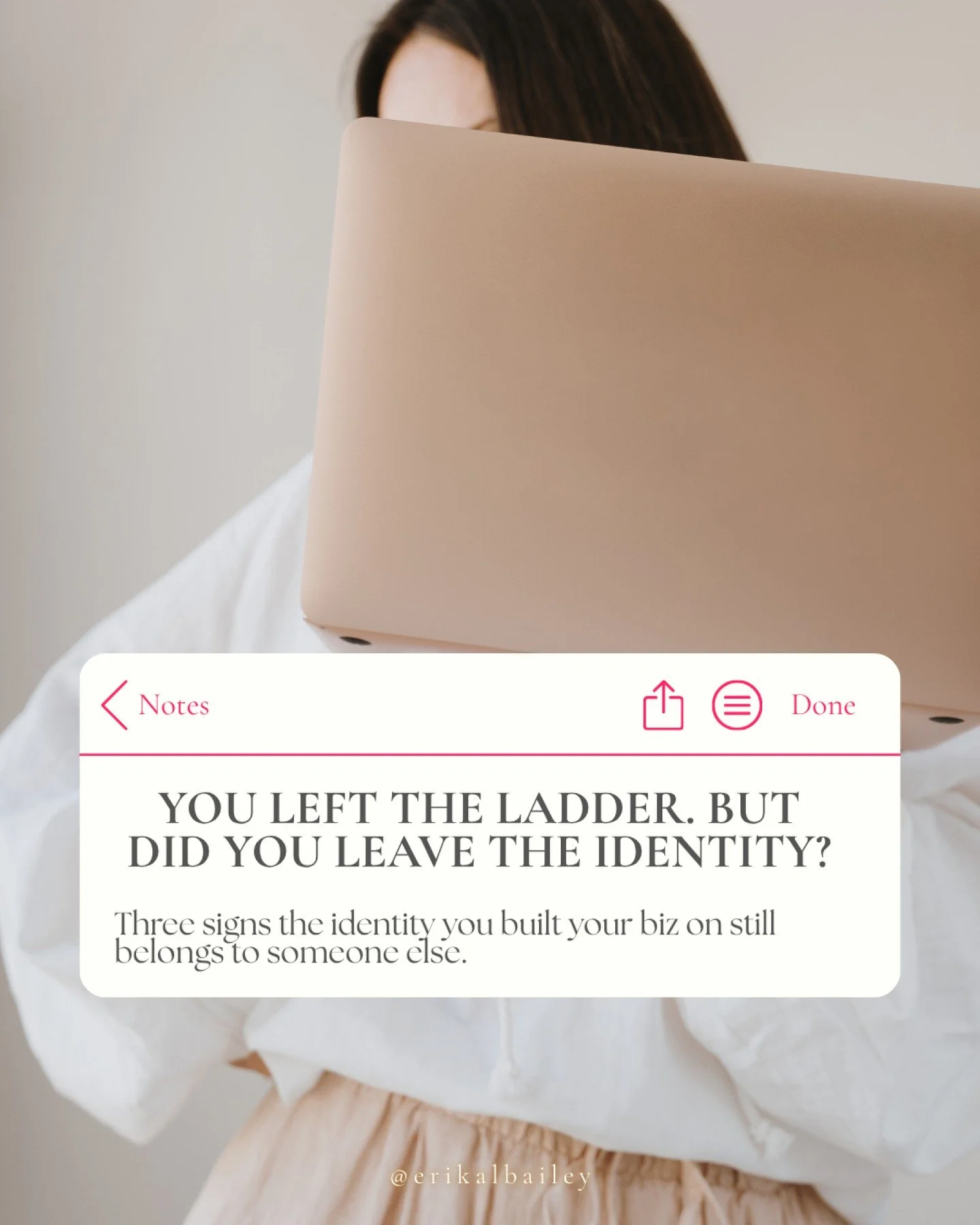 Leaving the nine-to-five was supposed to feel like freedom.

And it did, for about five minutes. Then the same exhaustion showed up in a different outfit. 

Same pressure. Same proving. Just with your own name on the door. 

Leaving the structure was