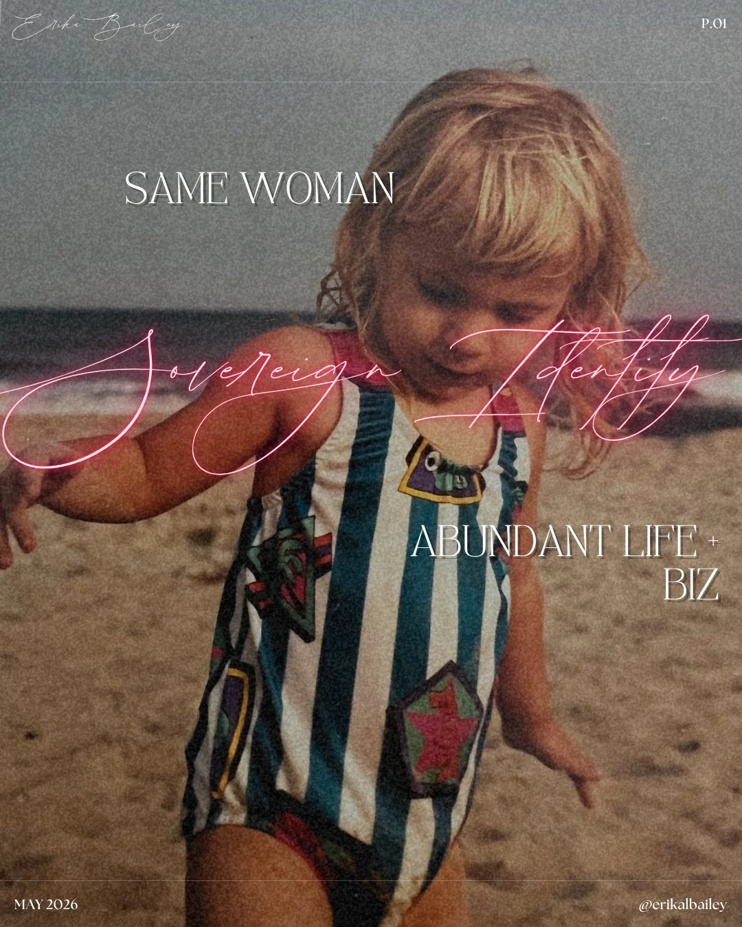 That little girl on the beach knew exactly who she was.

She did not perform. 
She did not earn her joy. 
She did not negotiate her worth with anyone. 

Somewhere along the way, life convinced her she had to chase the things that were already hers. 
