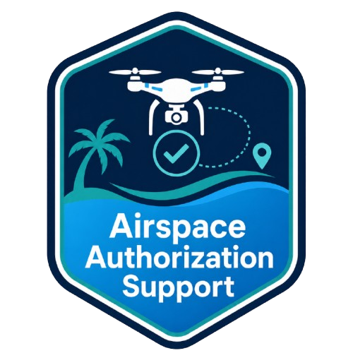Airspace authorization support for professional drone photography and inspection projects.