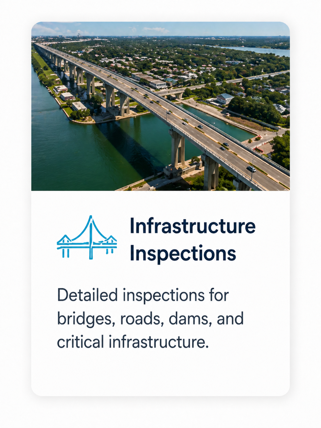 Professional drone services including commercial real estate, construction progress, legal support, infrastructure inspections, cell tower inspections, and aerial videography.