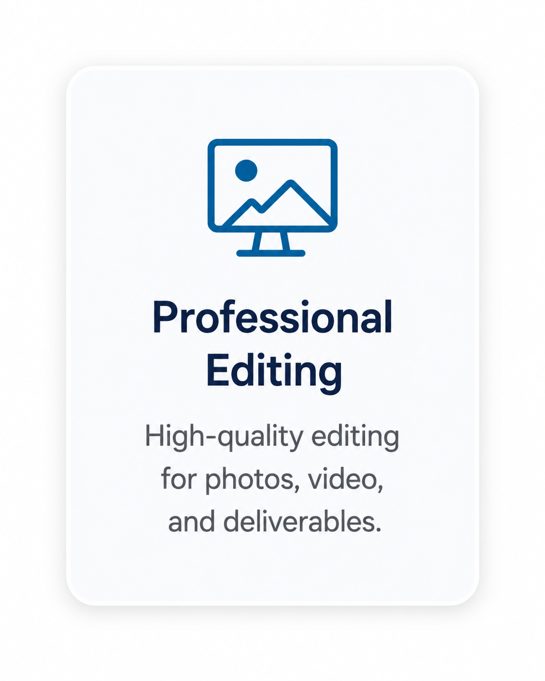 Professional editing for aerial photography, drone video, and project deliverables.