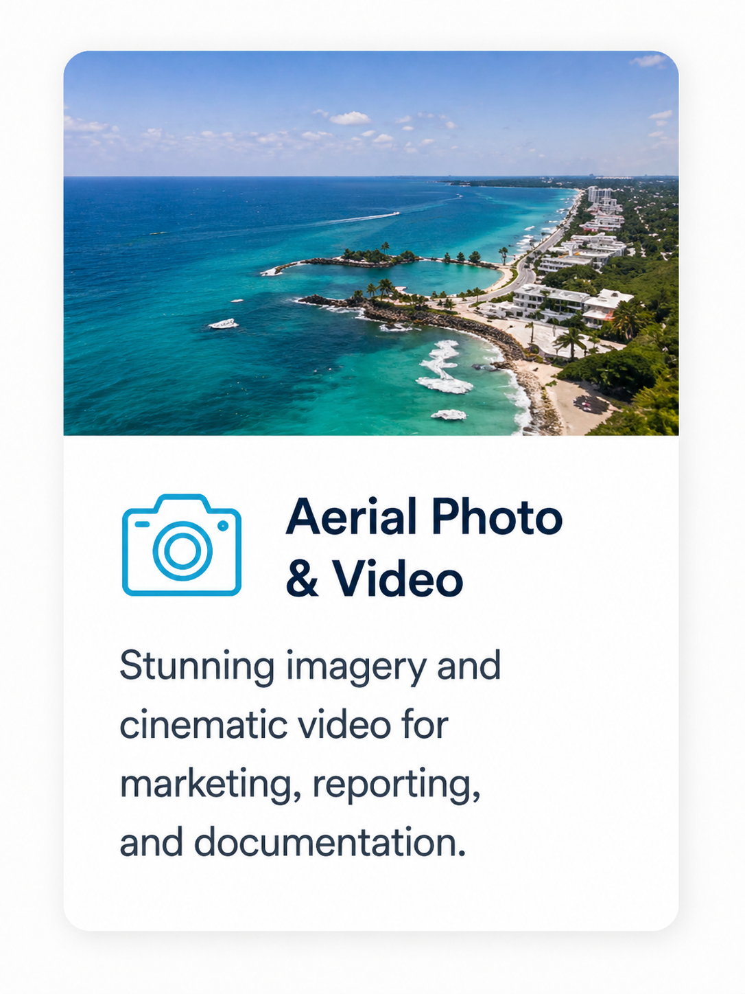 Professional drone services including commercial real estate, construction progress, legal support, infrastructure inspections, cell tower inspections, and aerial videography.