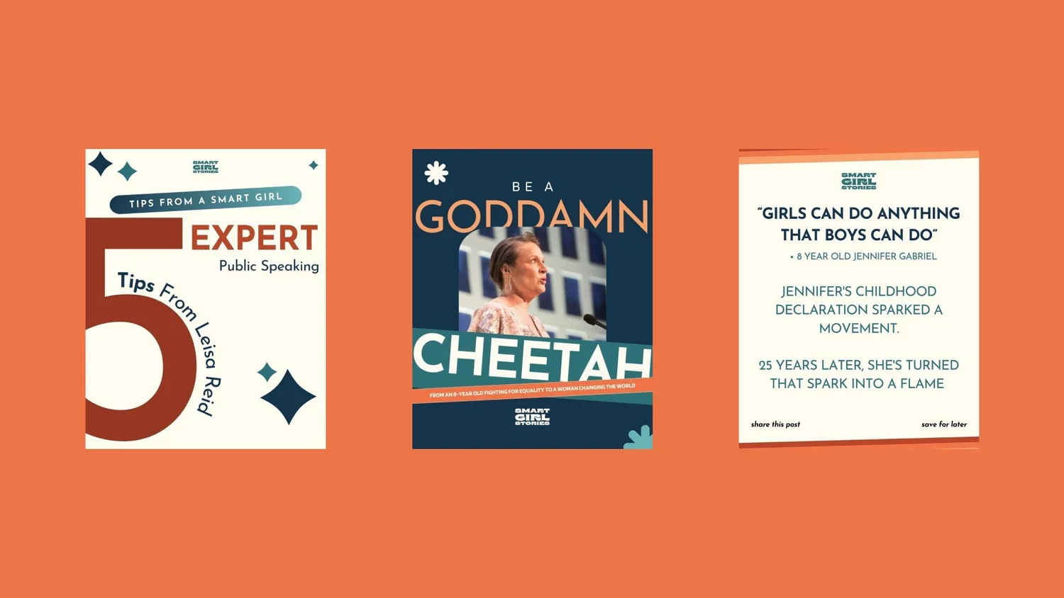 Social layouts for advice, stories, quotes
