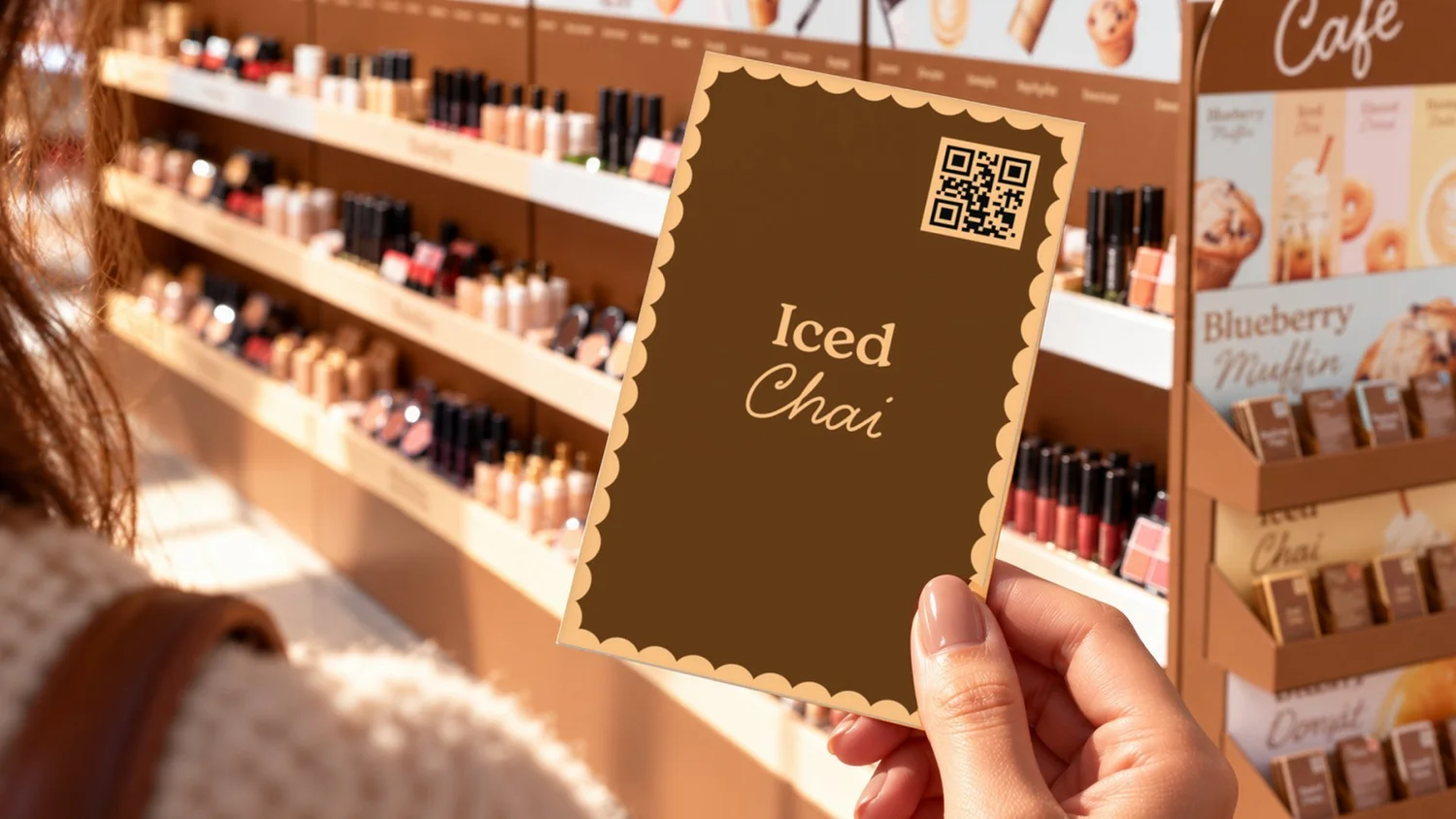 Iced Chai card’s QR code links to the Pantry