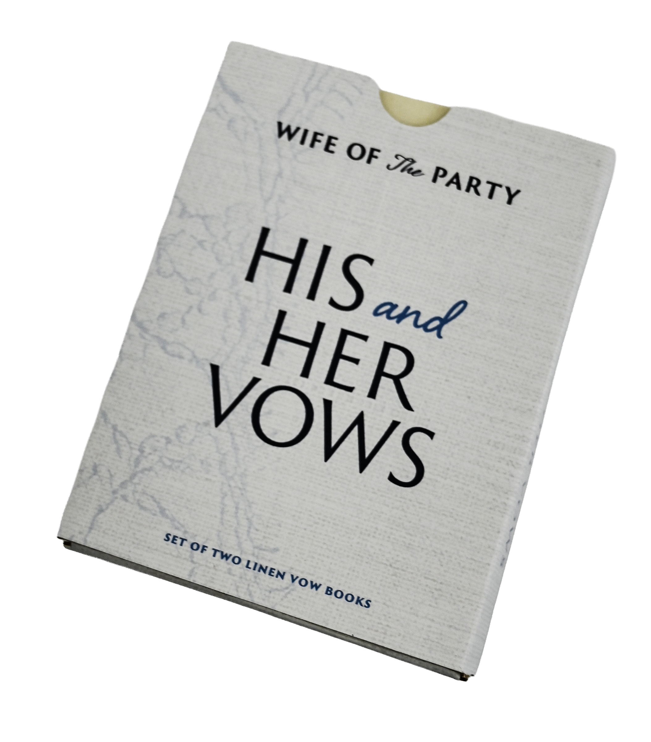 His and Her Vows sleeve · finished collateral