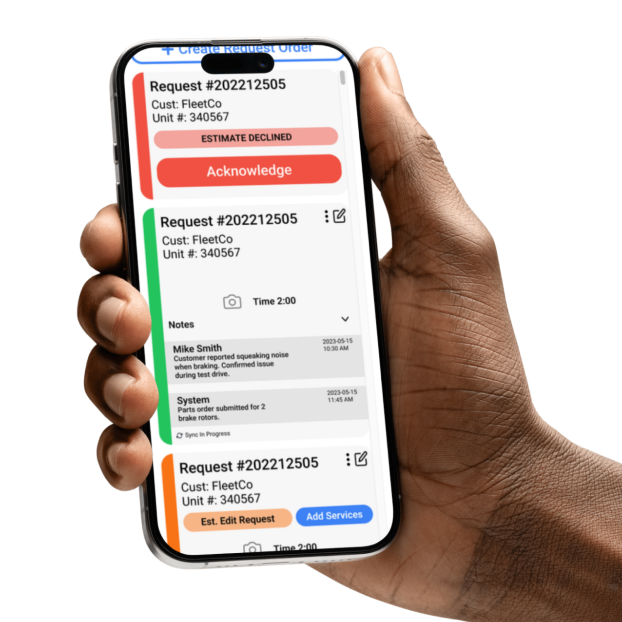 Fleet Mobile Maintenance UI/UX