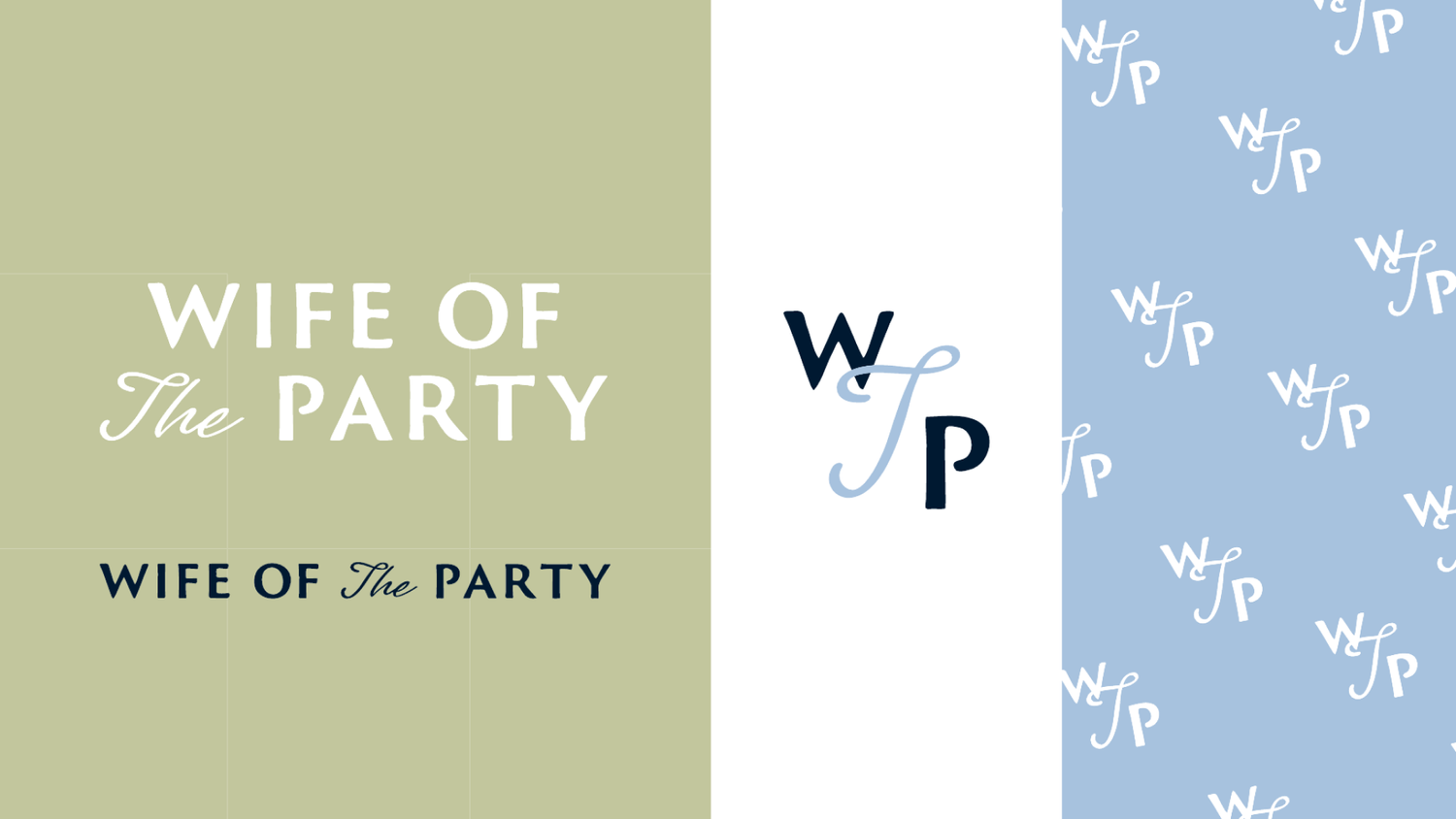 Wordmark variations and repeating monogram