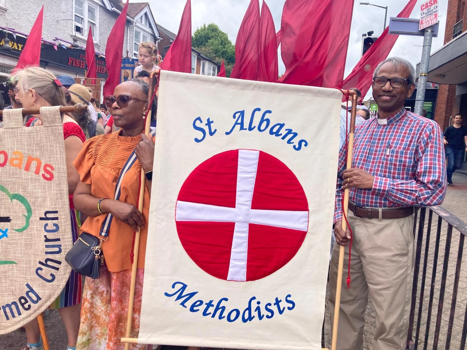 June: Joining the parade on St Alban Festival
