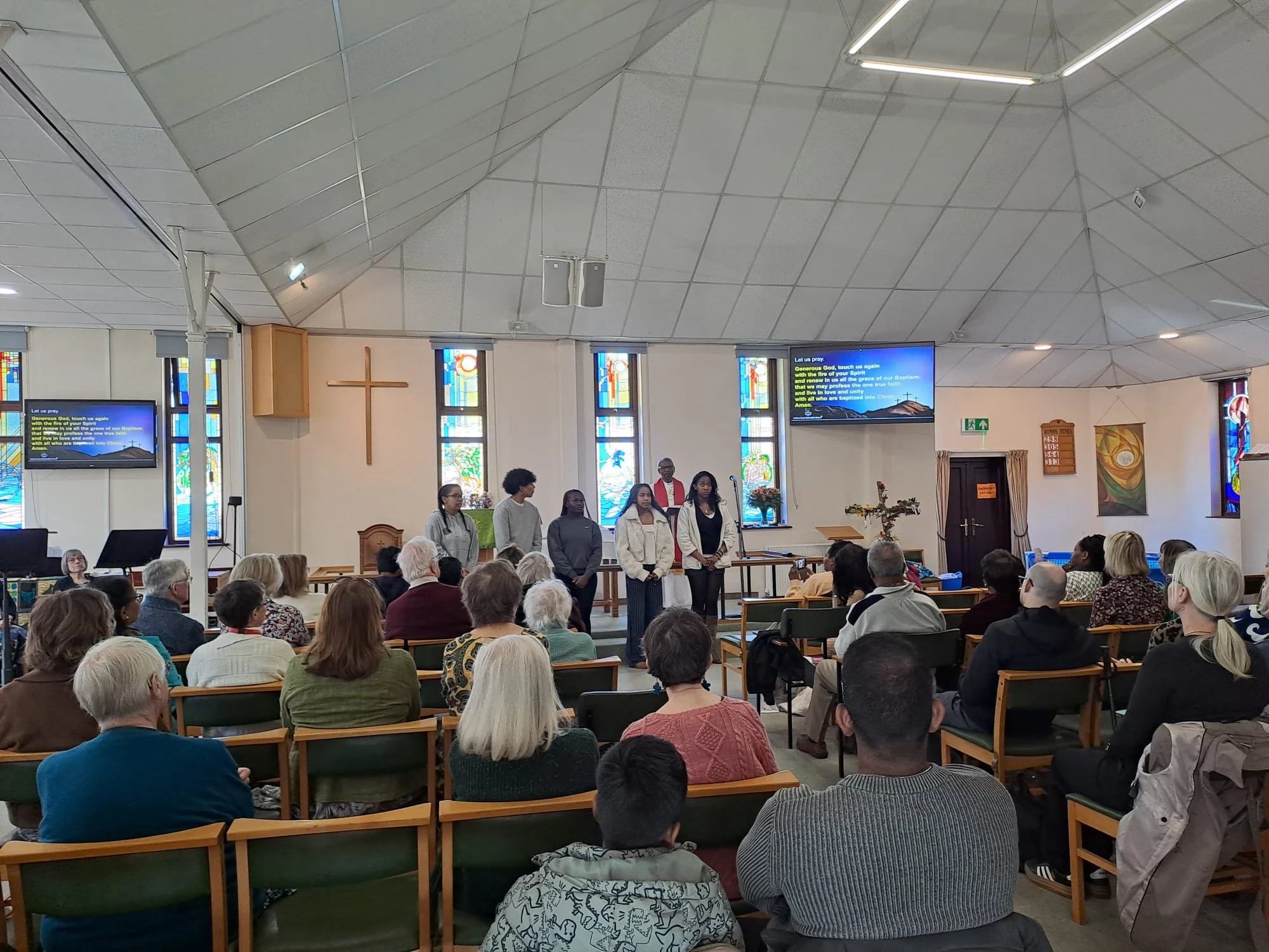 April: Easter Sunday service with confirmation of new members