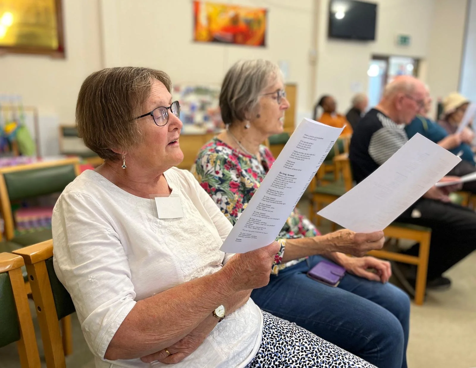 A sing-along at Holiday at Home (Aug 2025)