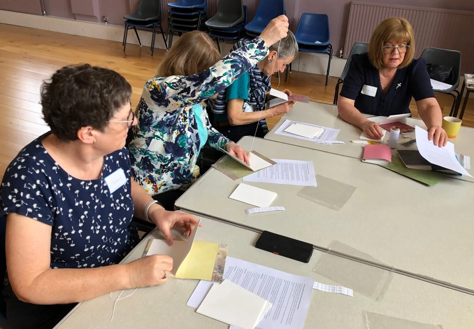 Book-binding workshop at the ArtServe Day (May 2026)