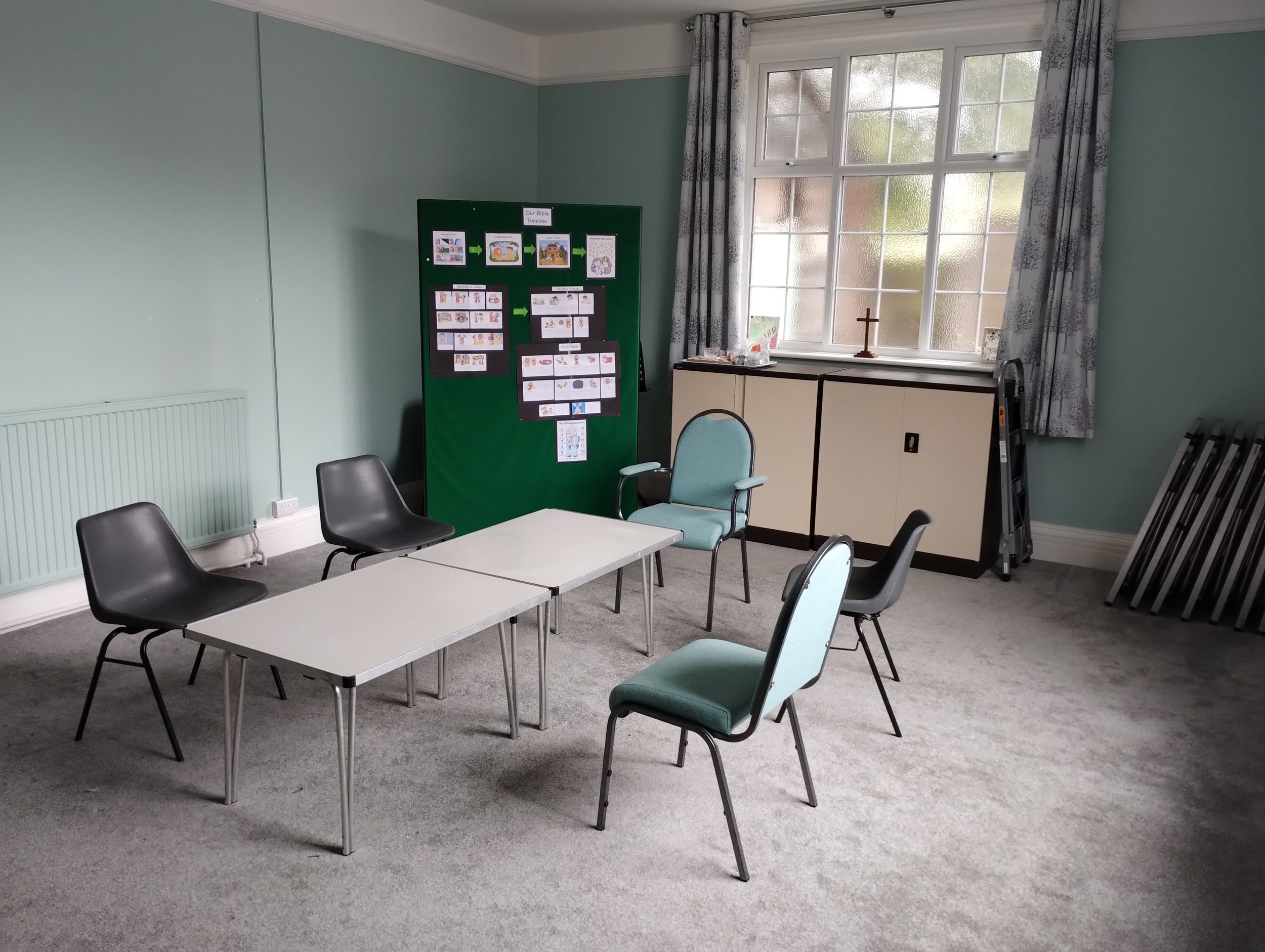 Wesley Room at Hatfield Road Methodist Church. It is available for hire.