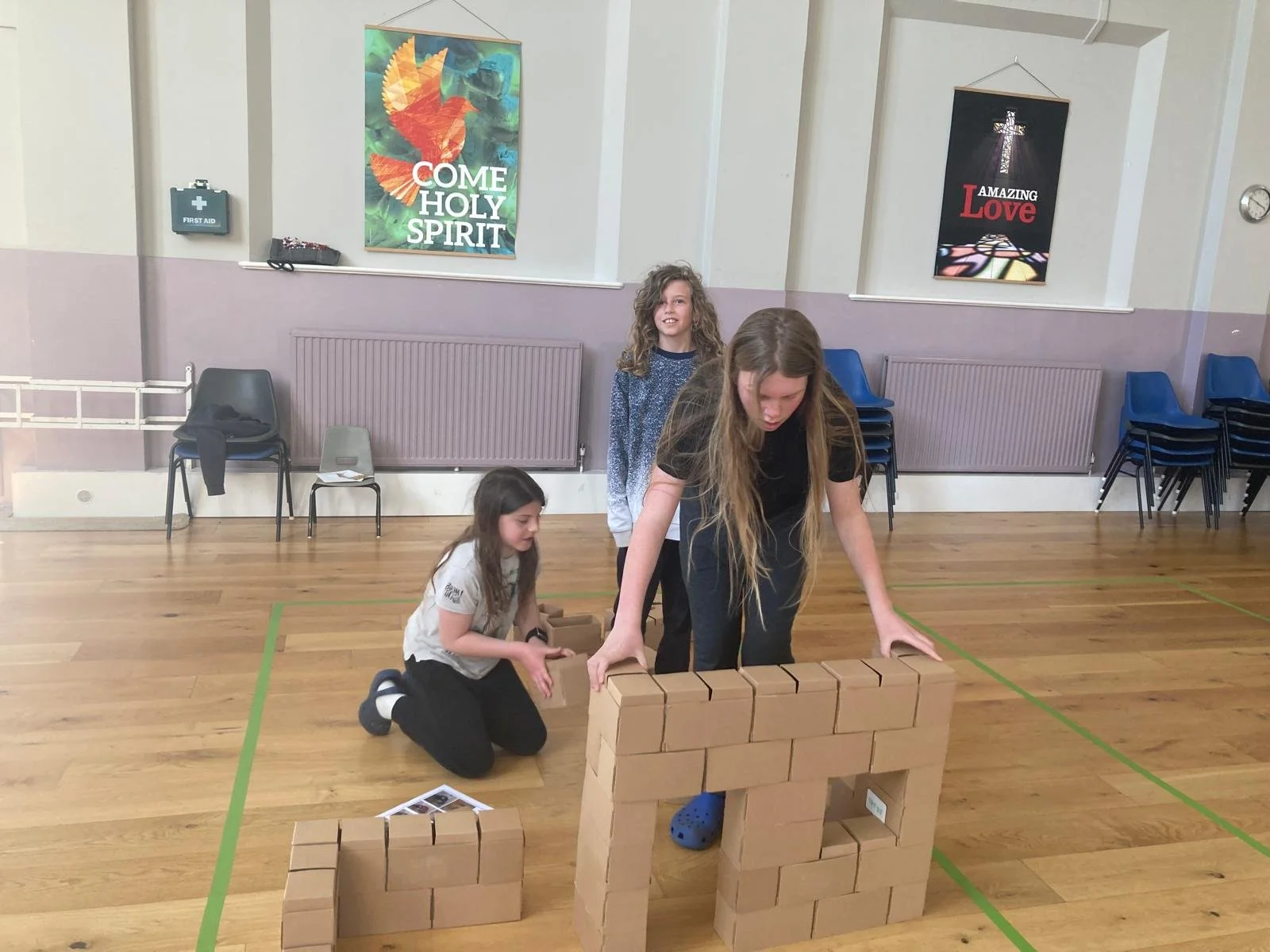 Children busy building up their business