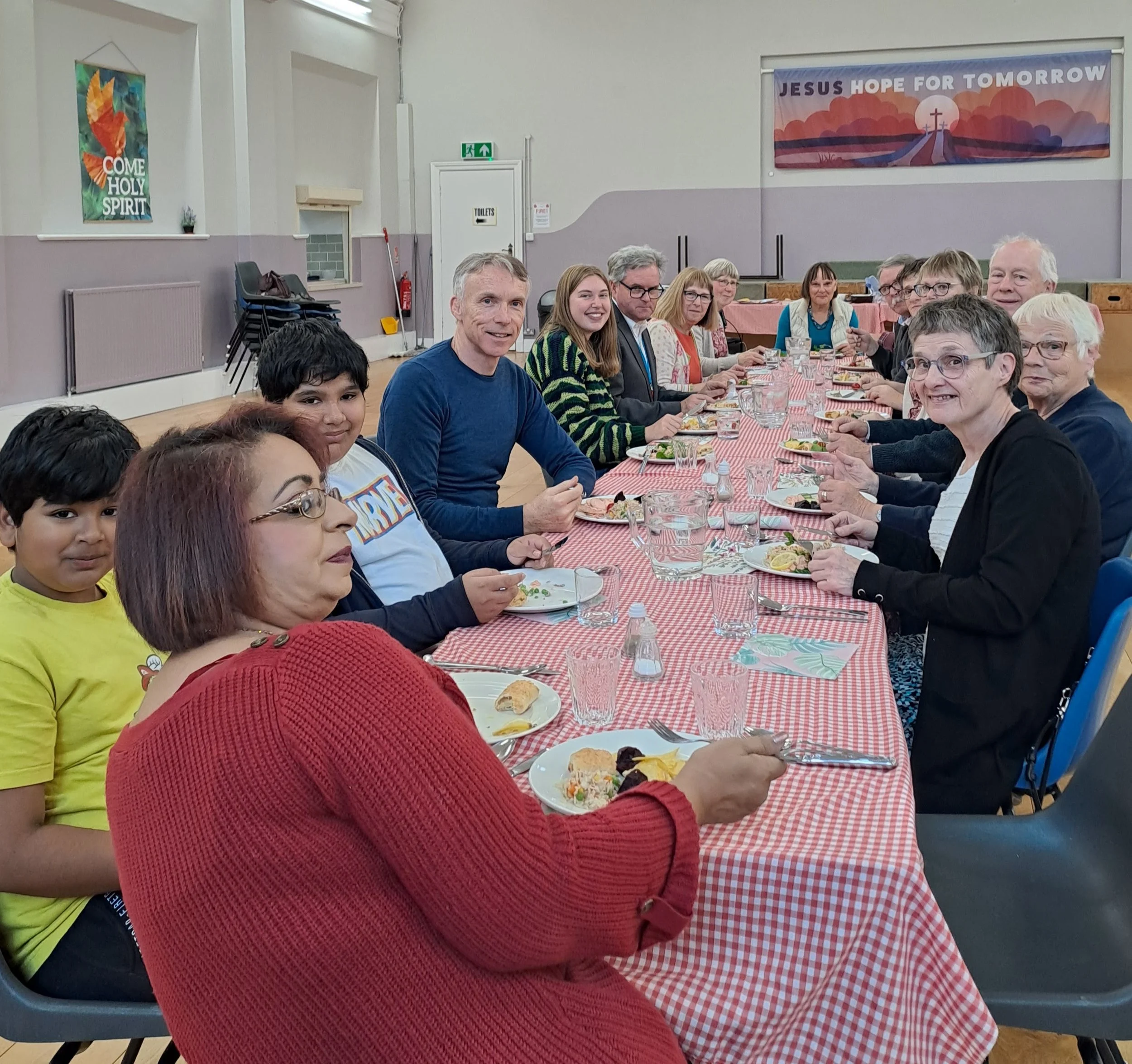 Church lunch after our Harvest Festival service (Sept 2025)