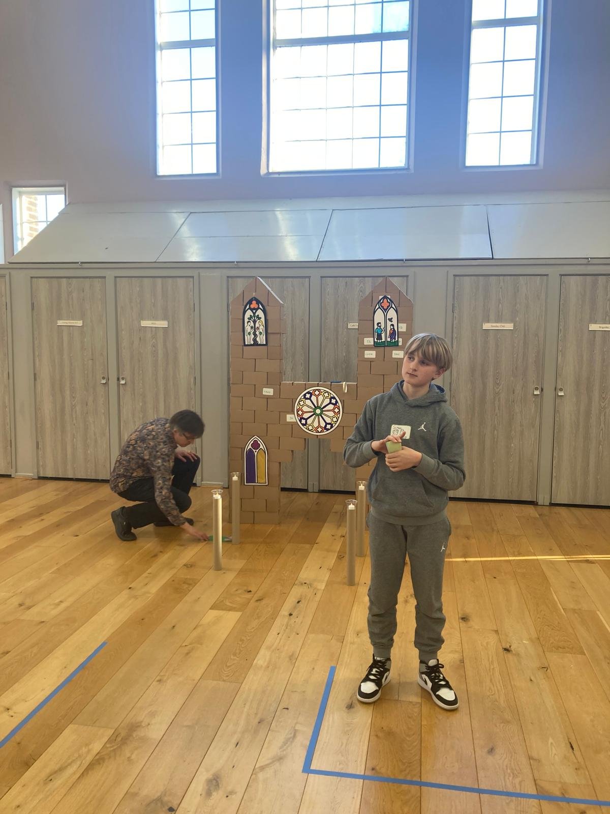 Adding final touches to the church (March 2026)