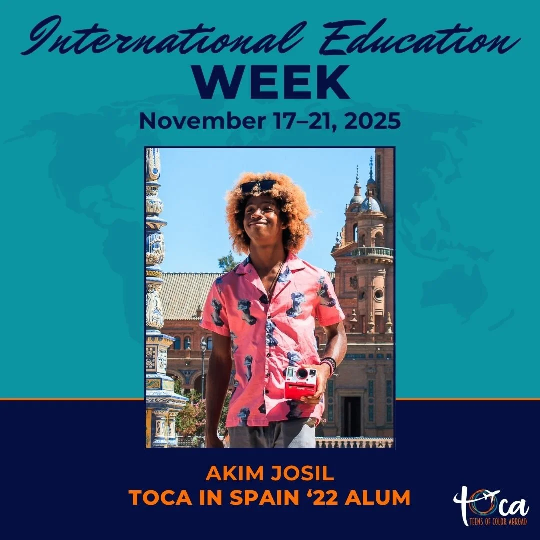 Our #IEW2025 alumni spotlight continues with ✨ Akim Josil ✨

Akim was part of TOCA&rsquo;s first-ever study abroad trip to Seville in Summer 2022, and that experience changed everything. 🇪🇸

Now he&rsquo;s a sophomore studying cybersecurity at the 