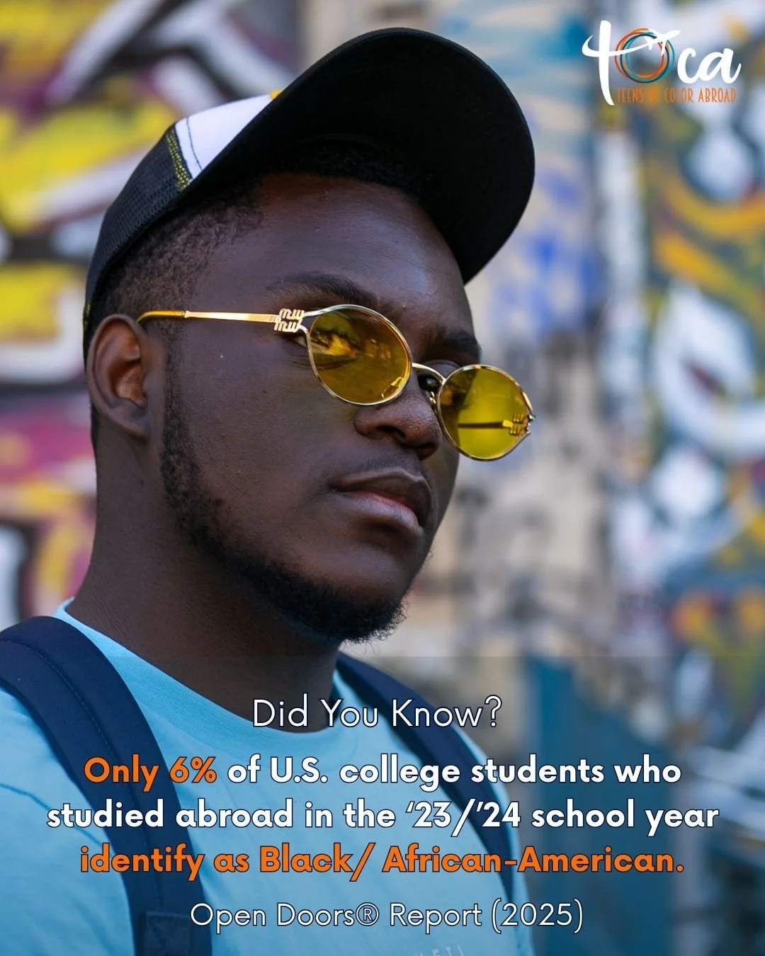 Only 6% of U.S. students who studied abroad in the 2023&ndash;24 school year identified as Black/African American. 🌍✈️

That&rsquo;s not due to a lack of interest. It&rsquo;s a lack of access, resources, and representation.
At TOCA, we&rsquo;re work