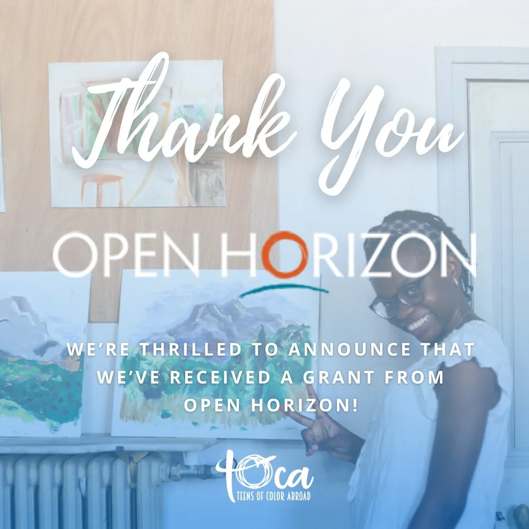 Thank you Open Horizon for your generous support of TOCA!

Open Horizon collaborates with nonprofit partners to uplift leaders and to co-create opportunities advancing racial and social justice. The organization's vision is of a world where an open h