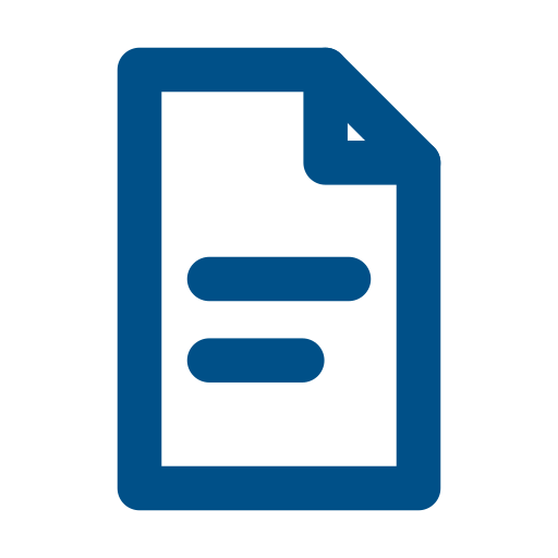 Icon of a document with two horizontal lines representing text.