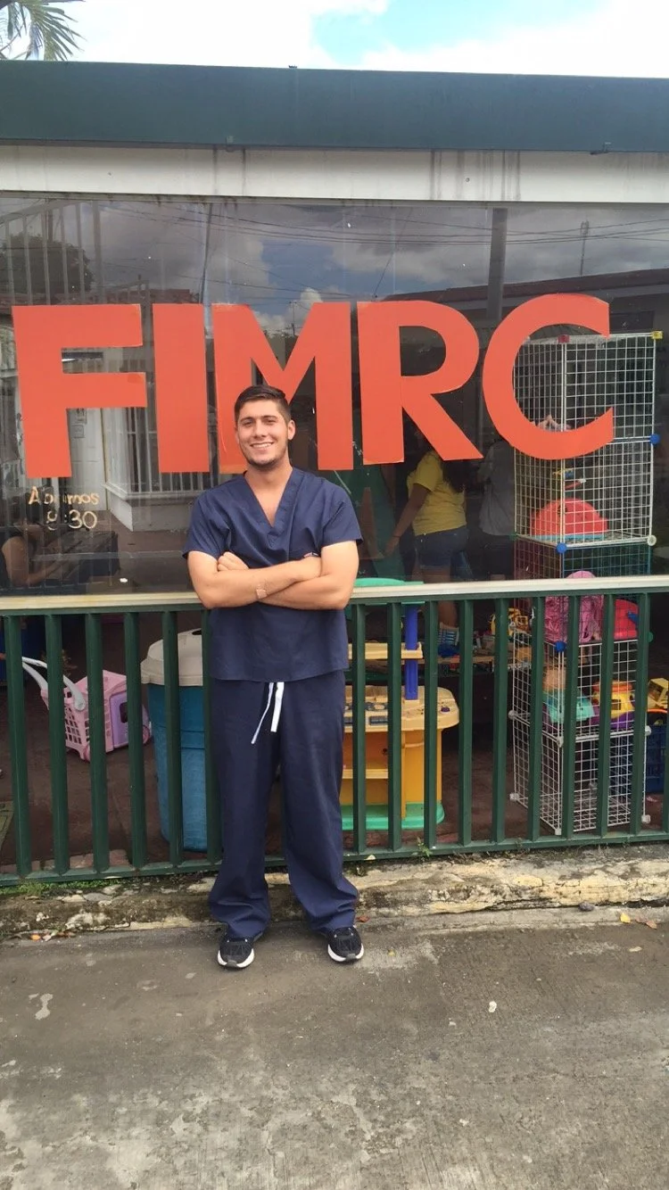 Danny Ashley during a 2016 trip to Costa Rica as a student health volunteer with the Foundation for International Medical Relief of Children