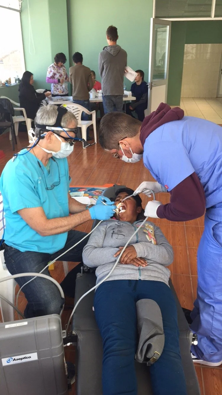 Danny Ashley treating a patient in Costa Rica